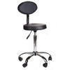 TABORET KOSMETYCZNY Z OPARCIEM BH-7289 CZARNY